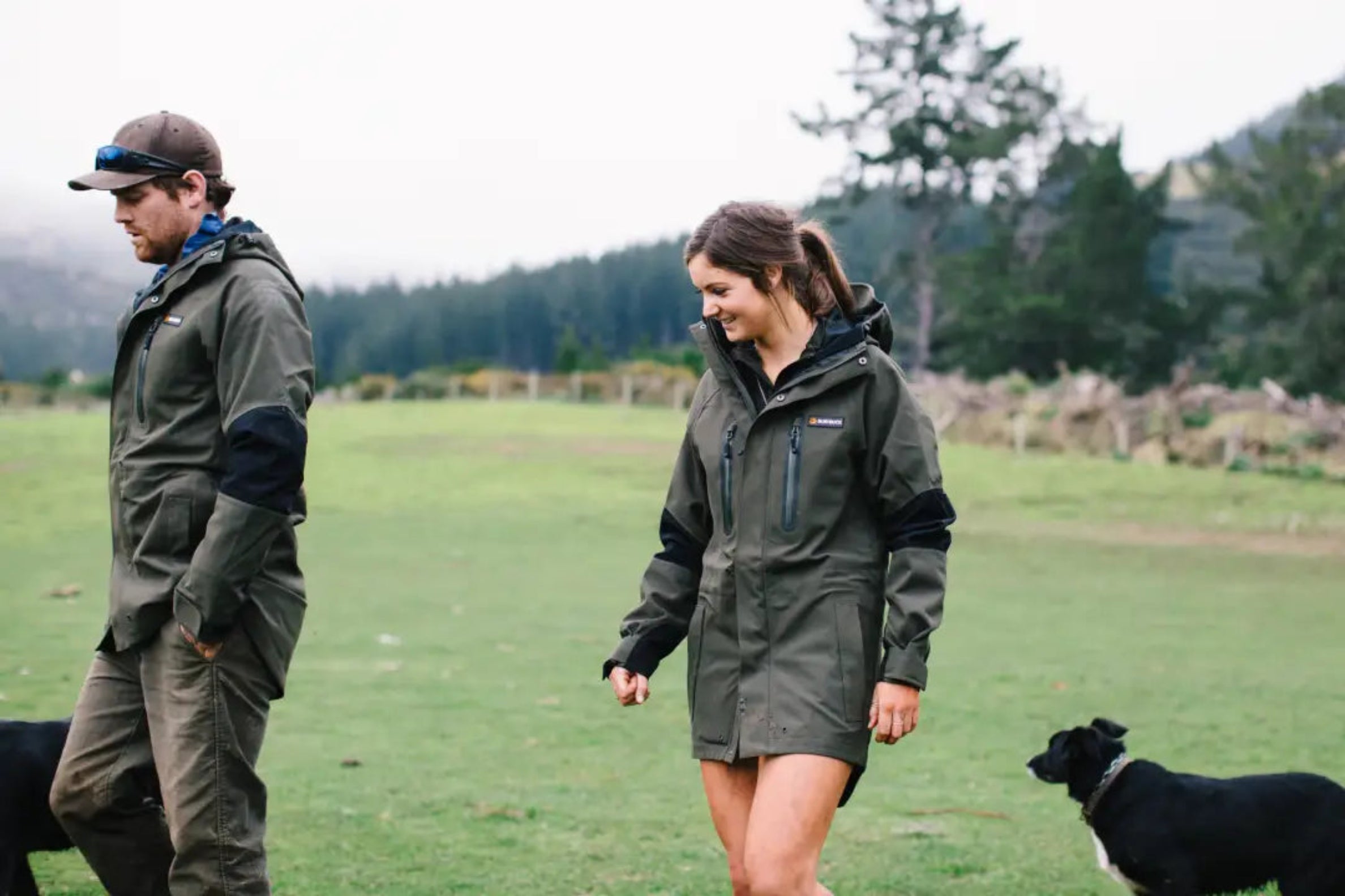 Matching olive green Bushbuck Defender Jacket for hunting and outdoor country clothing