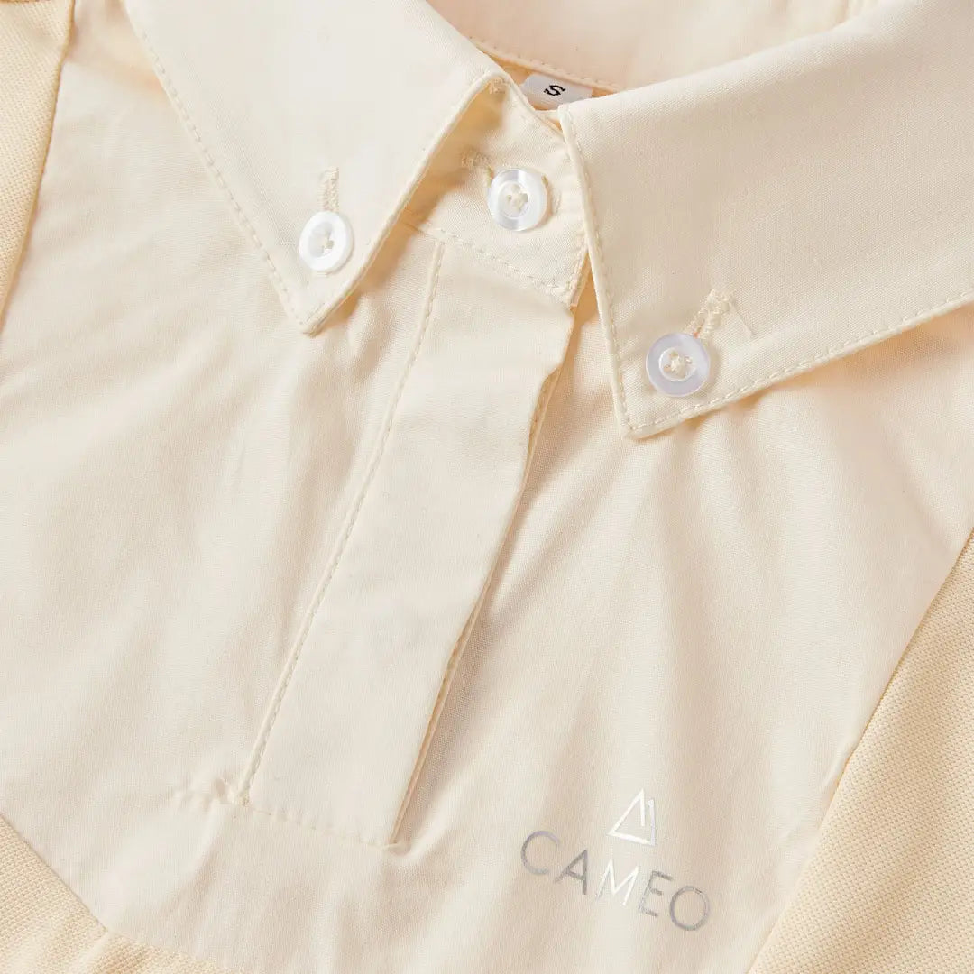 Cream-colored button-down shirt from Cameo Junior Classic Show Shirt for country clothing and outdoors hunting