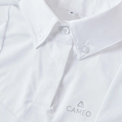 White button-down shirt from Cameo Junior Classic Show Shirt for country clothing and outdoors hunting hikes