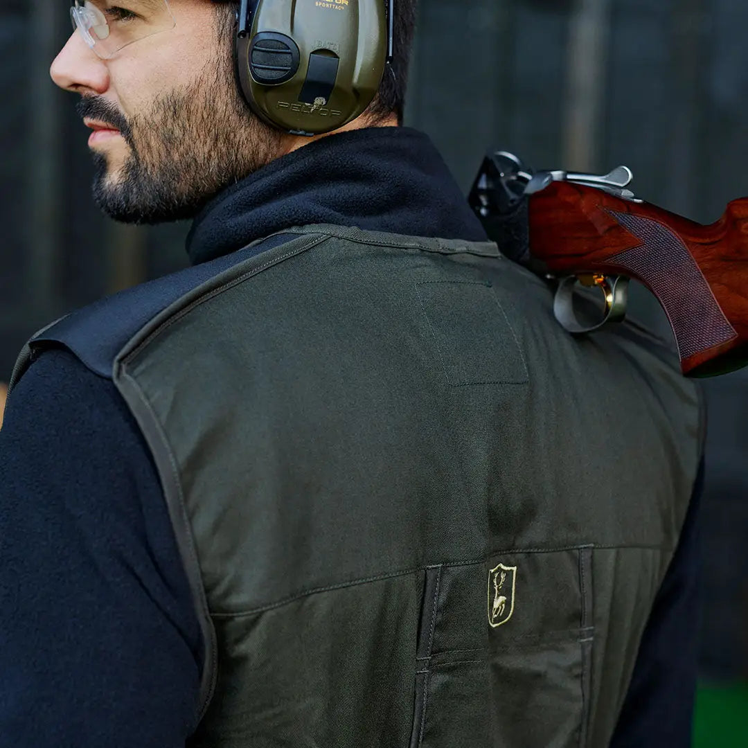 Shooting vest with shoulder padding from the Deerhunter Atlas Shooting Waistcoat