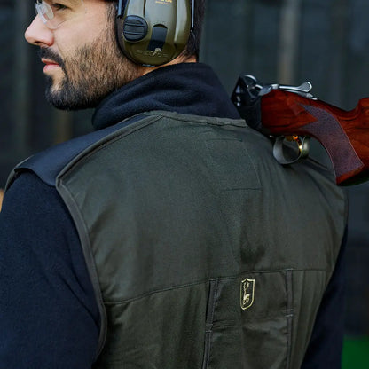 Shooting vest with shoulder padding from the Deerhunter Atlas Shooting Waistcoat