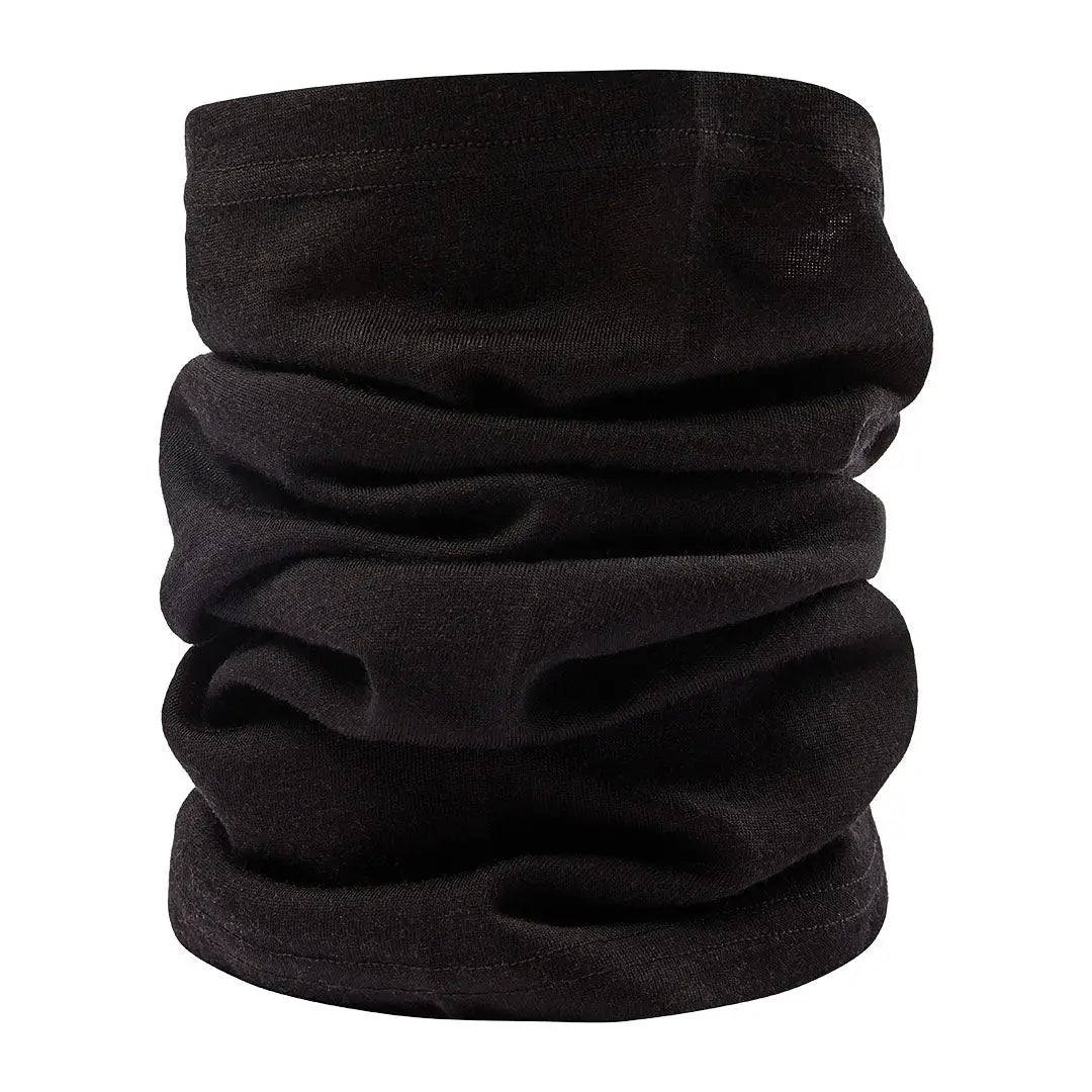 Black fleece Deerhunter Quinn Merino Neck Tube perfect for warmth and comfort outdoors