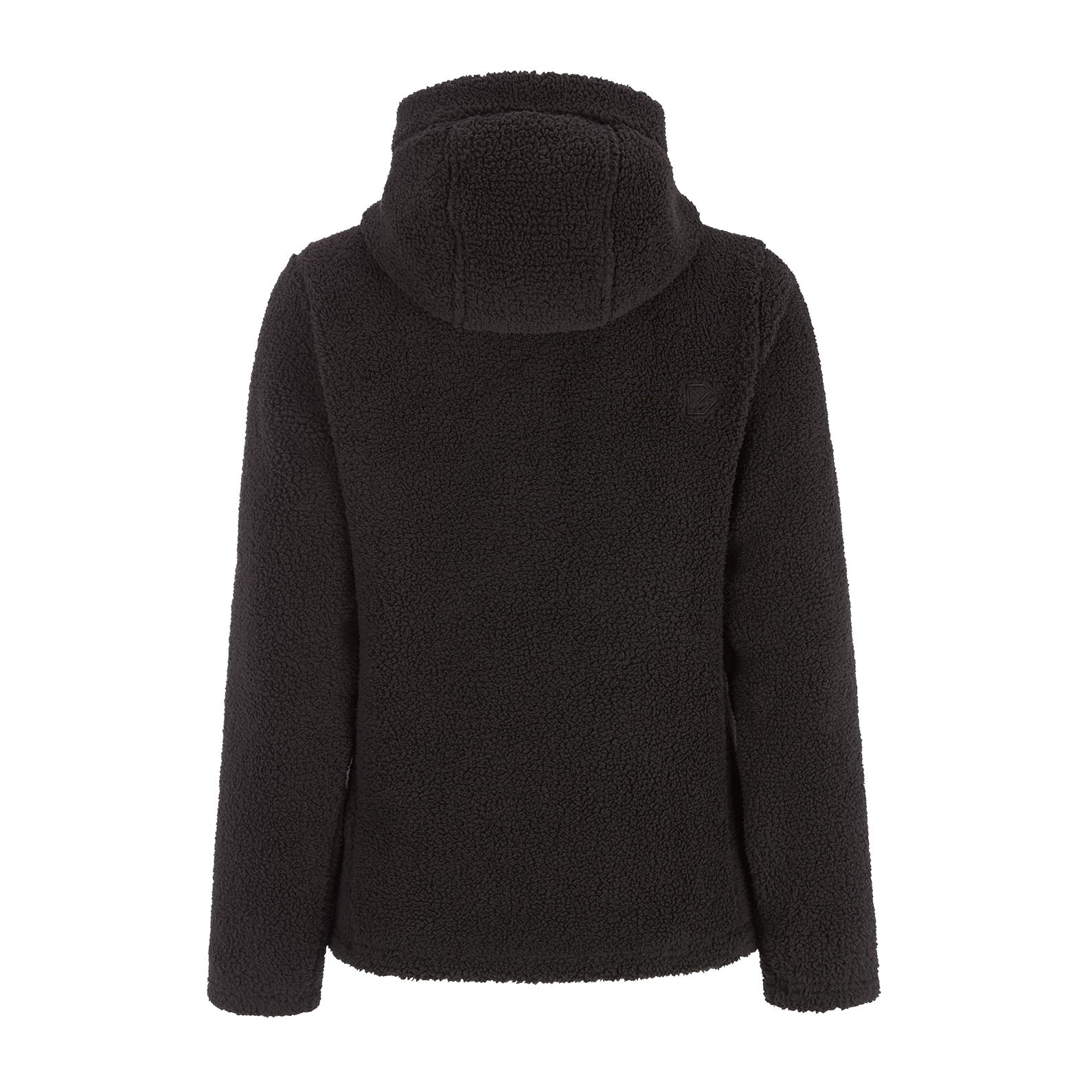 Black hooded fleece jacket for women from Didriksons, perfect for country clothing and outdoors