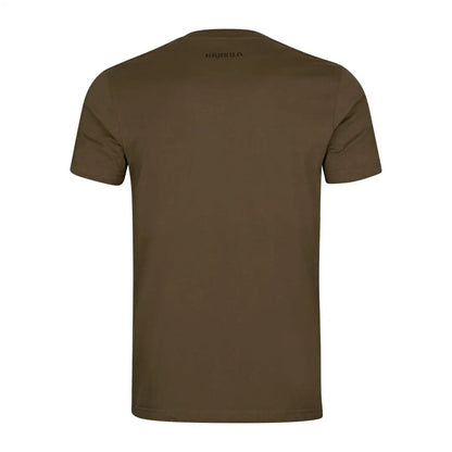 Olive green Harkila Nature Short Sleeve T-Shirt for country clothing and outdoor hunting
