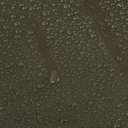 Water droplets on a smooth surface highlighting the Highlander Crusader Hammock for a comfortable night’s sleep