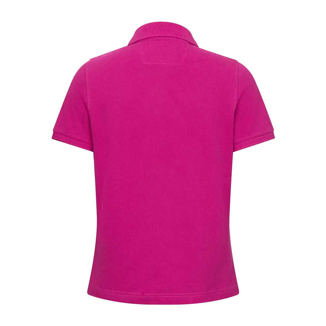Magenta polo shirt from Hoggs of Fife Cora Ladies Pique collection, perfect for summer