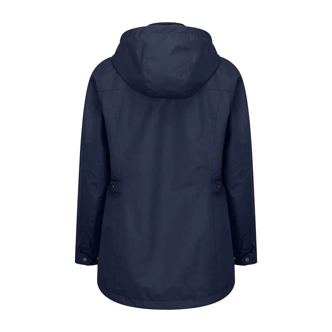 Navy hooded Fife Fara waterproof jacket perfect for staying dry and stylish