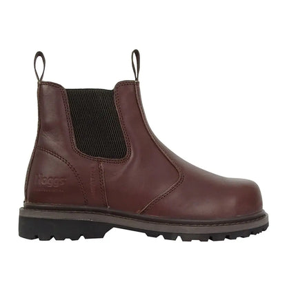 Brown leather Hoggs of Fife Zeus Safety Dealer Boots for rugged comfort and protection