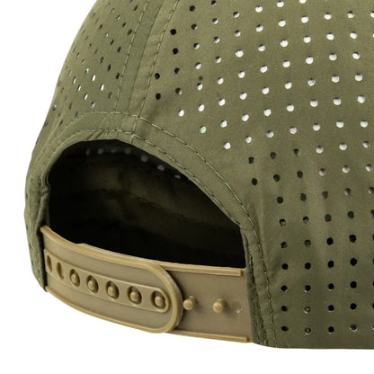 Olive green perforated Jack Pyke Airflow Baseball Cap for a cool, comfortable fit