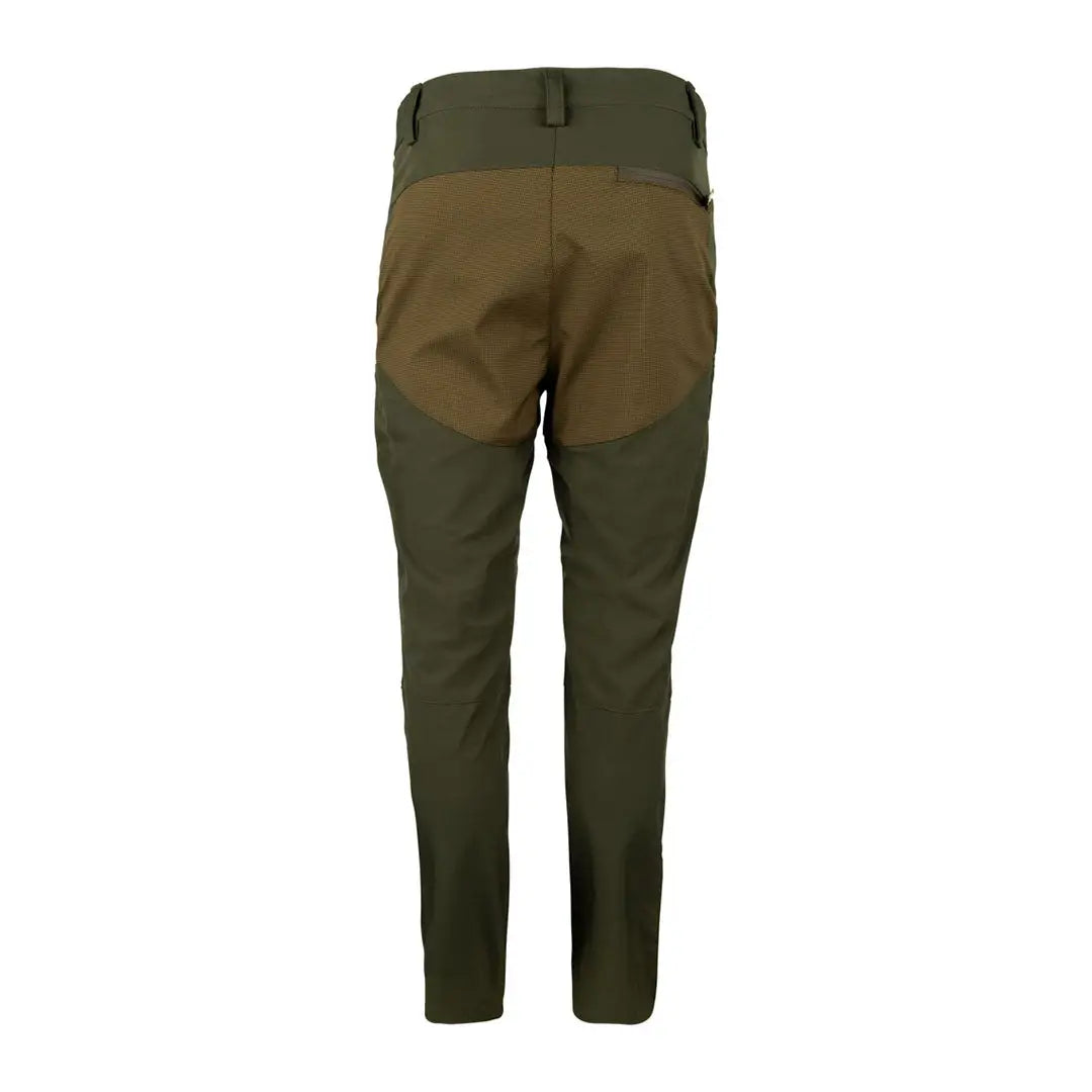 Olive and brown Jack Pyke Ladies Technical Trousers for stylish outdoor adventures