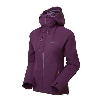 Purple Keela Womens Storm Jacket featuring zippered pockets for ultimate waterproof style