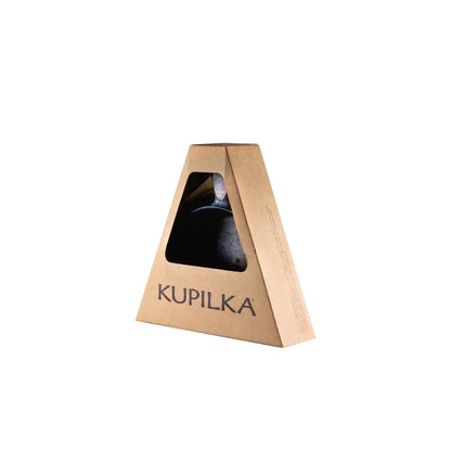 Triangular cardboard packaging featuring the Kupilka Bowl for hunting and outdoor adventures
