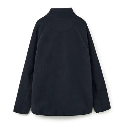 Black fleece pullover jacket with high collar from Windsors breathable line