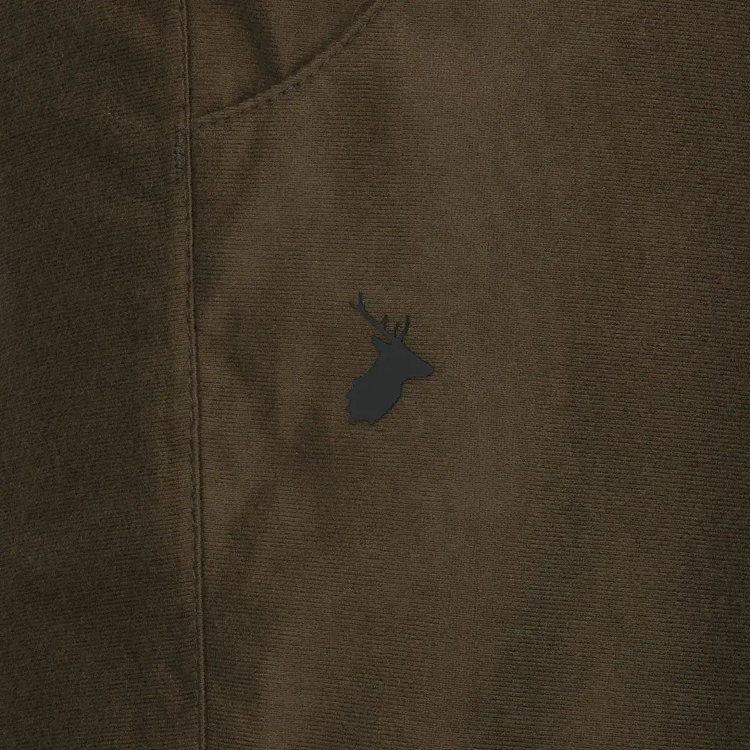 Brown fabric featuring a deer silhouette on New Forest Country Sport Breeks