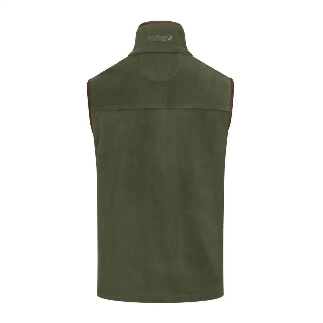 Olive green sleeveless vest, perfect for layering with the New Forest Fleece Gilet