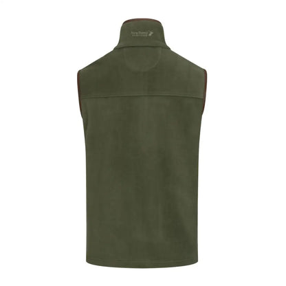 Olive green sleeveless vest, perfect for layering with the New Forest Fleece Gilet