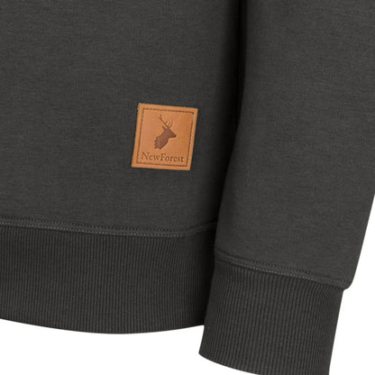 Gray sweatshirt with logo patch from the stylish Forest Harrier Hoodie collection