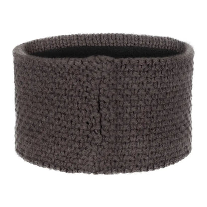 Gray knitted headband from New Forest, perfect ladies knitted accessory for colder days