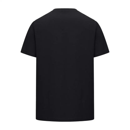 Black short-sleeved t-shirt from New Forest T-Shirt 2-Pack, perfect for country clothing adventures