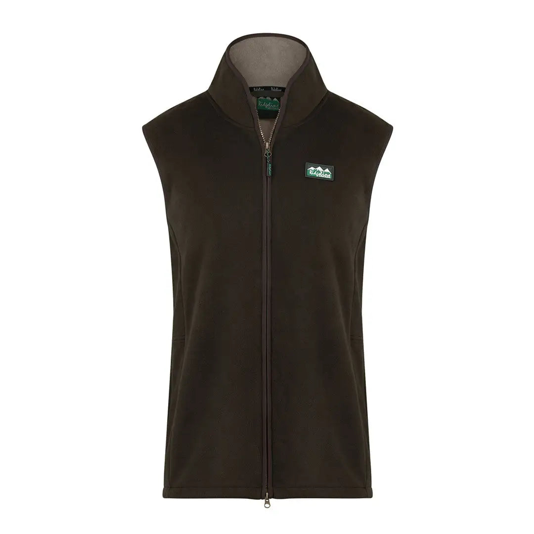Sleeveless brown zip-up vest from the stylish Ridgeline Kodiak Gilet collection