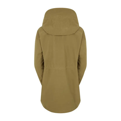 Khaki hooded parka from Ridgeline’s Monsoon II Classic, offering total waterproof protection