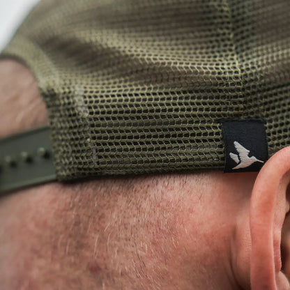 Olive green mesh cap from the Seeland Ganister Trucker Cap collection