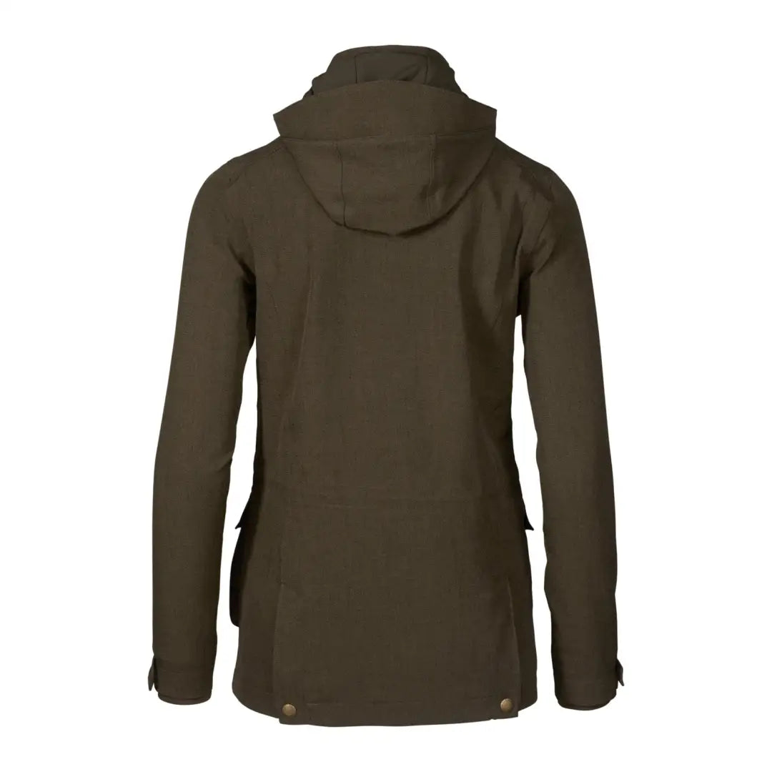 Dark olive green Woodcock Advanced Jacket featuring side pockets and zippered sleeves