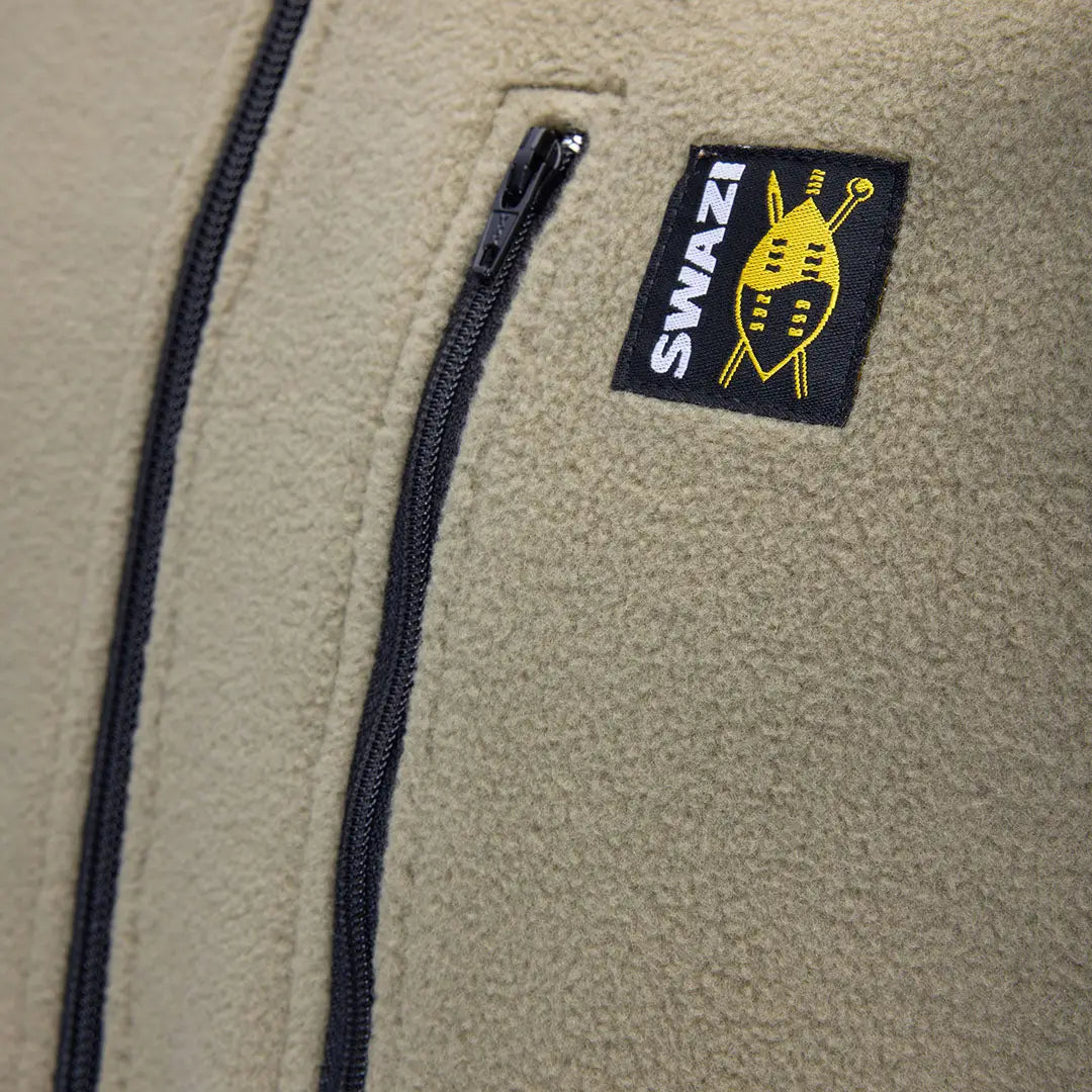 Tan fleece jacket from the Swazi Bush Shirt collection perfect for your Swazi Bush adventures