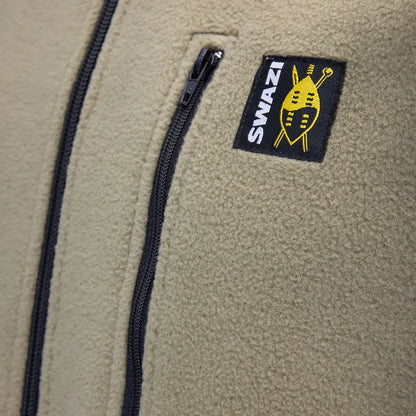 Tan fleece jacket from the Swazi Bush Shirt collection perfect for your Swazi Bush adventures
