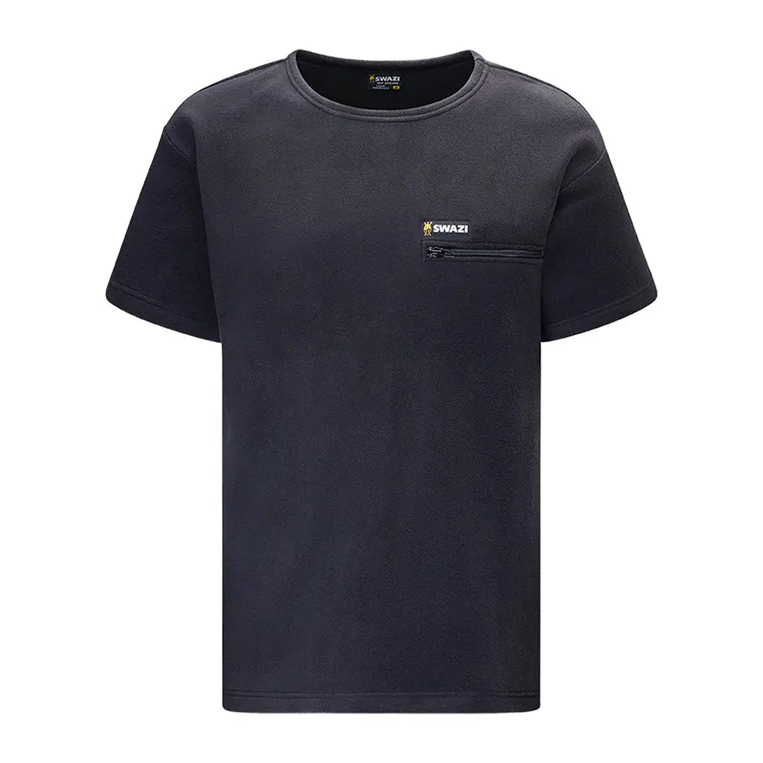 Dark Swazi Bushmans Tee with classic design and zippered chest pocket for casual wear