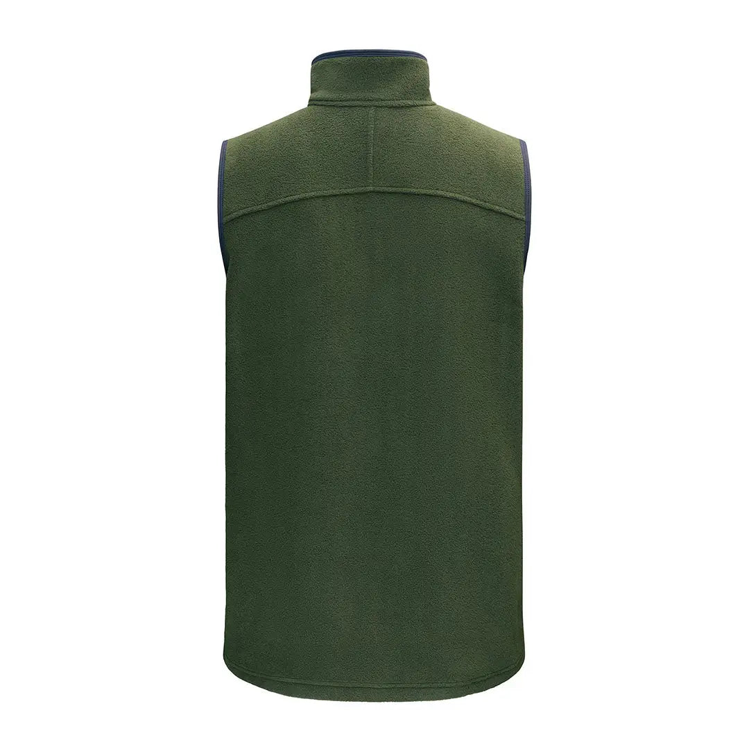 Olive green fleece Swazi Sherpa Vest perfect for cozy sherpa vest style comfort