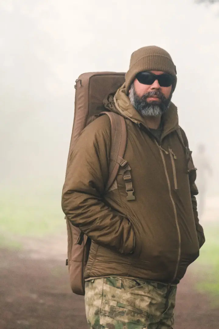 Man in Viper Frontier Jacket ready for any adventure as climates change fast